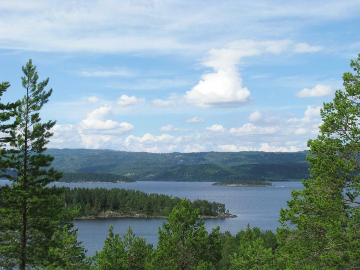 Det Gule Huset Hurdal Buitenkant foto